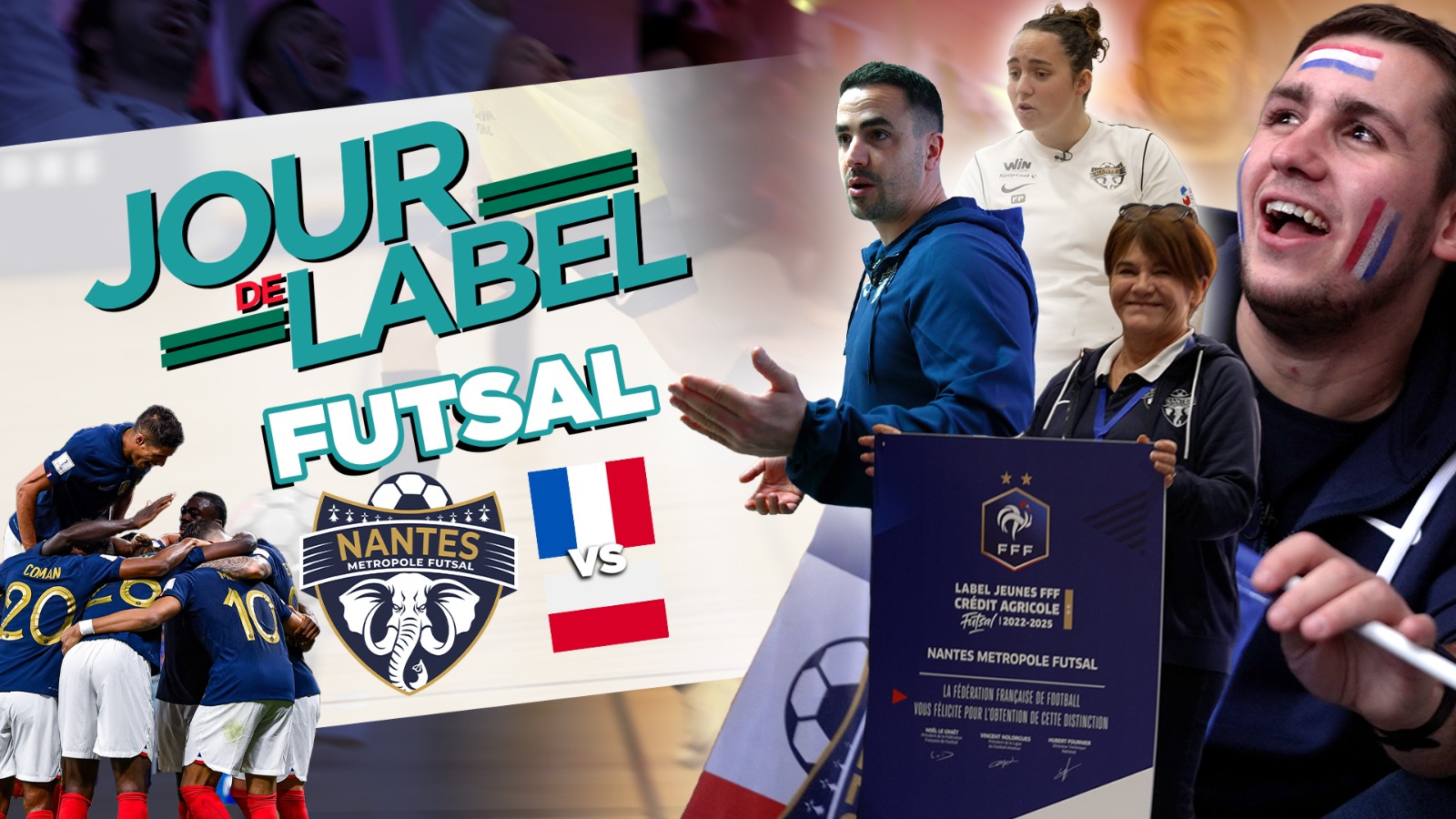 Aperçu Dimanche 4 décembre, au Nantes Métropole Futsal, c'était Jour de Label et Jour de match de l'Equipe de France!